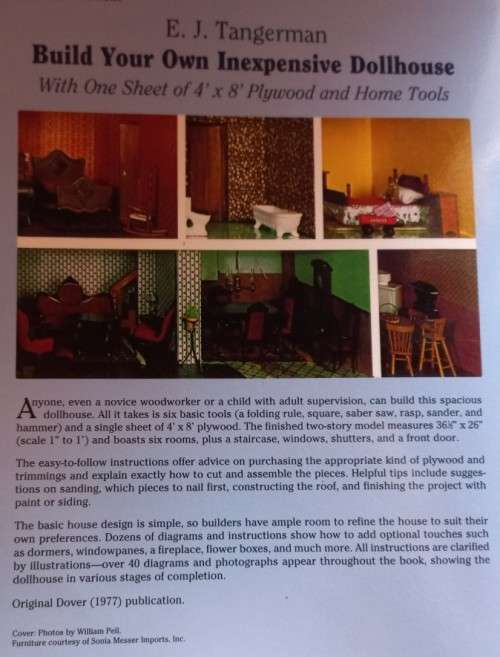 Build Your Own Inexpensive Dollhouse - E. J. Tangerman - Softcover - 44 Pages