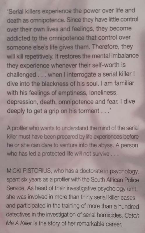 Catch Me A Killer - Micki Pistorius - Softcover - 253 pages
