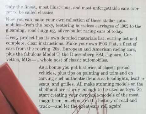 Making Classic Cars in Wood - Joe B. Hicks - Softcover - 128 Pages