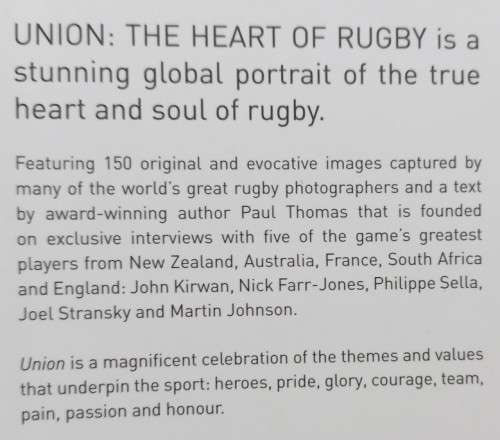 Union - The Heart of Rugby - Paul Thomas & Various - Hardcover - 201 pages