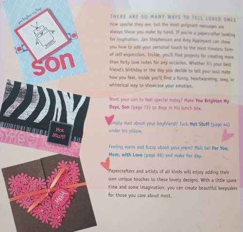 Love Notes - 40 Handmade Cards - J. Stephenson & A. Appleyard - Hardcover - 120 Pages