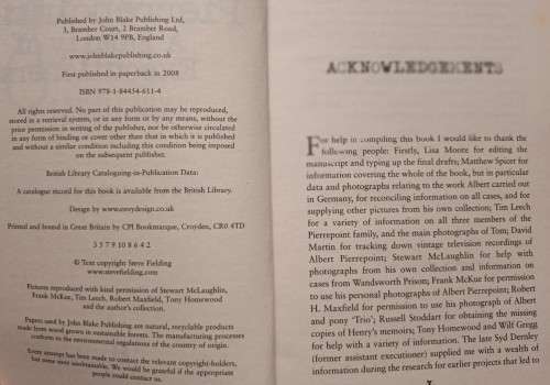 Pierrepoint: A Family of Executioners - Steve Fielding - Softcover - 306 Pages