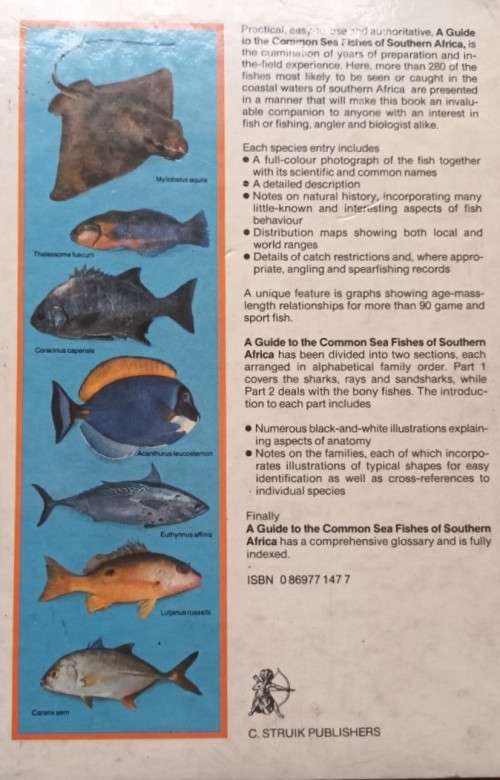 A Guide to the Common Fishes of Southern Africa - Rudy van der Elst - Hardcover - 367 Pages