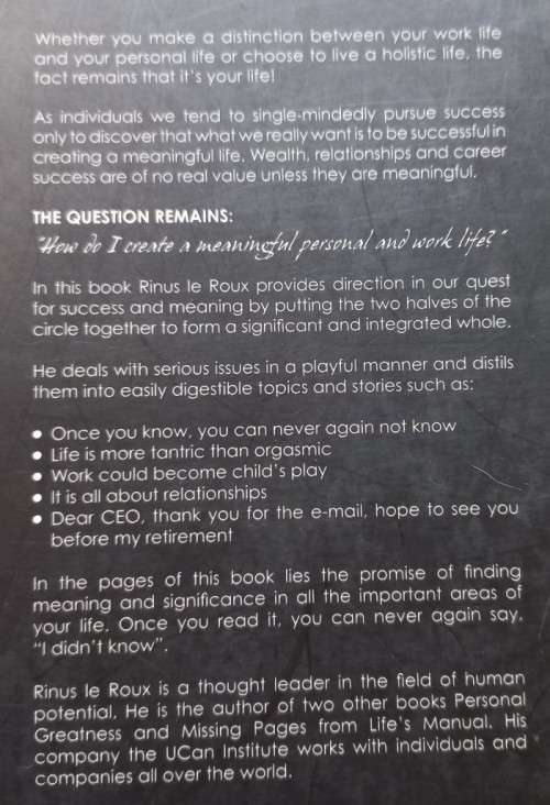 From Successful to Meaningful - Rinus le Roux - Softcover - 242 Pages