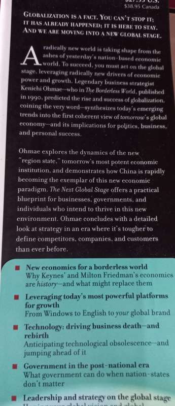 The Next Global Stage - Kenichi Ohmae - Hardcover - Politics - 282 pages