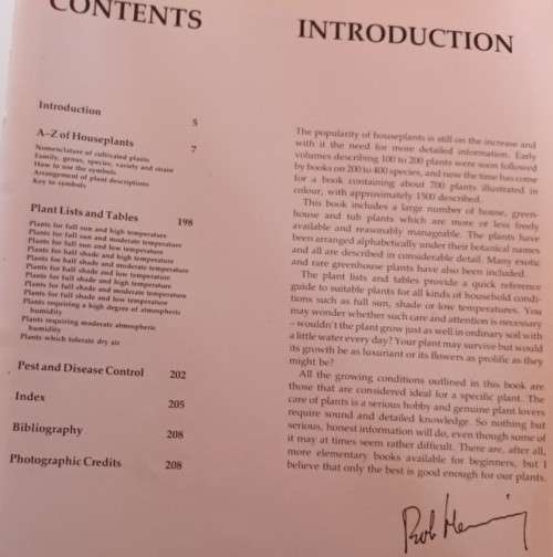 The Hamlyn Encyclopedia of House Plants - Rob Herwig - Softcover - 208 pages