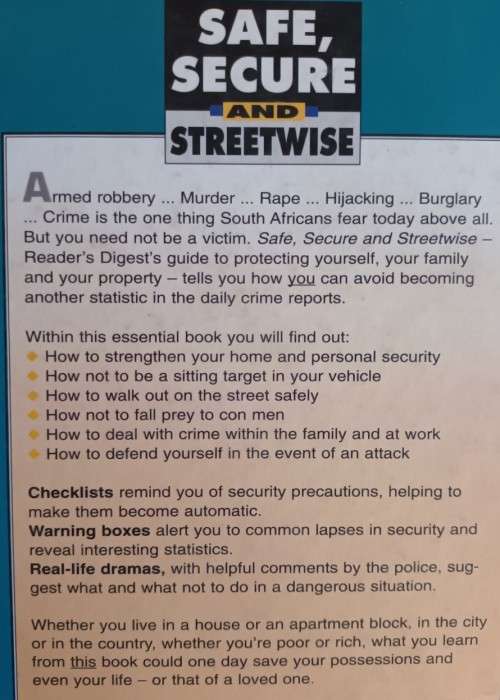 Safe, Secure and Streetwise - Reader`s Digest - Hardcover - 280 pages