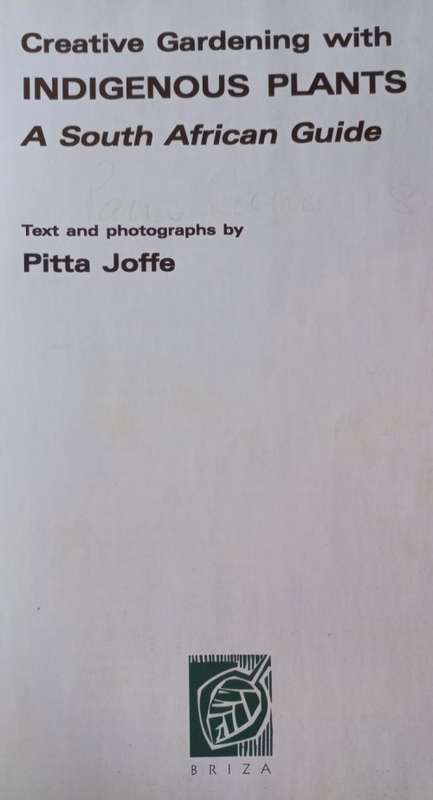 Indigenous Plants - Pitta Joffe - Softcover - 372 Pages