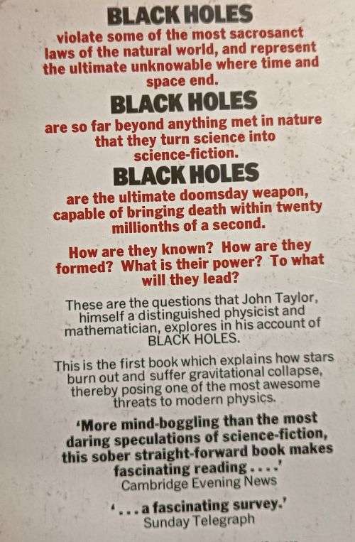 Black Holes - The End of the Universe? - John Taylor - 190 pages - Softcover