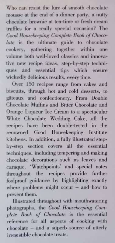 Complete Book of Chocolate - Good Housekeeping - Hardcover - 160 Pages
