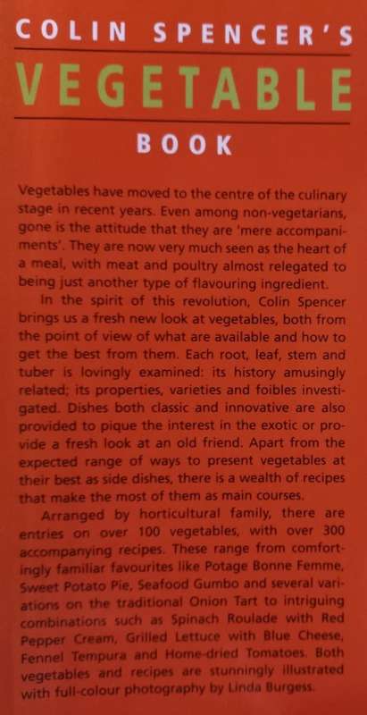 Colin Spencer`s Vegetable Book - Hardcover - 288 Pages