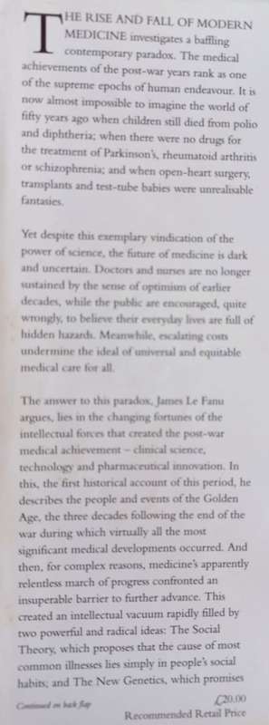 The Rise & Fall of Modern Medicine - James Le Fanu - Hardcover - 490 pages