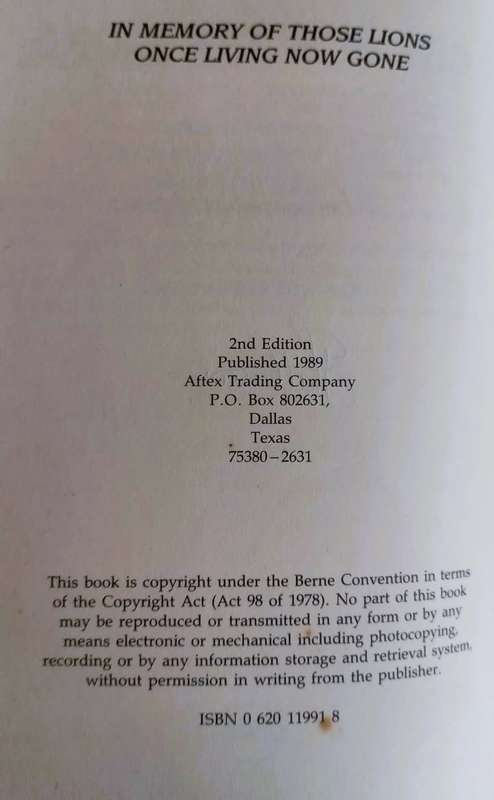 Cry For The Lions (Signed) - Gareth Patterson - Hardcover - 192 pages