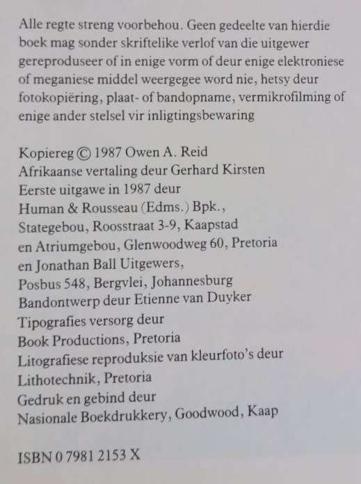 Van Tuin Tot Vaas - Owen A. Reid - Hardcover - 170 pages