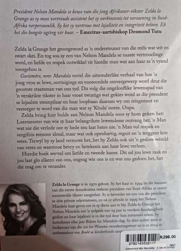 Goeiemore Mnr. Mandela - Zelda la Grange - Softcover - 348 pages