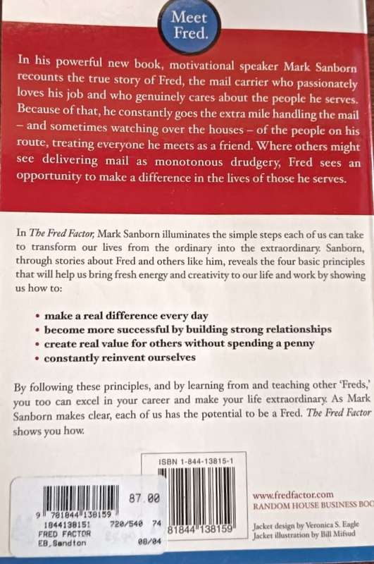 The Fred Factor - Mark Sanborn - Softcover - 112 Pages