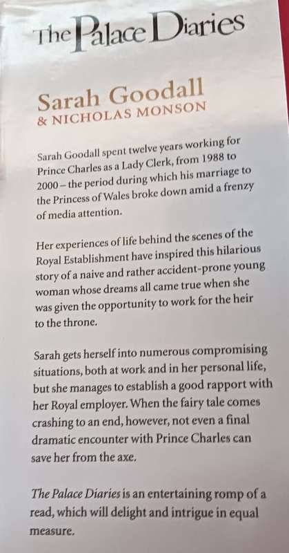 The Palace Diaries - Sarah Goodall & Nicholas Monson - Hardcover - 318 Pages