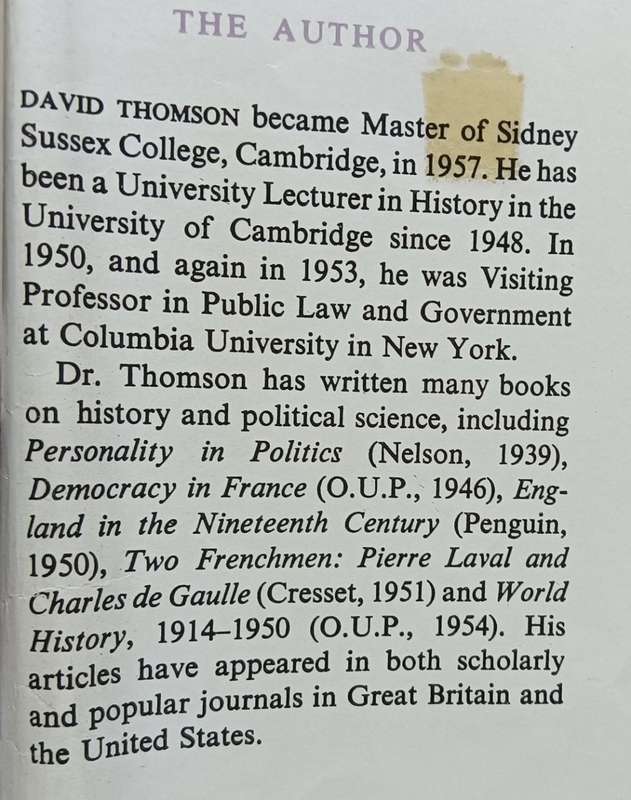 Europe Since Napoleon - David Thomson - Hardcover - 909 pages