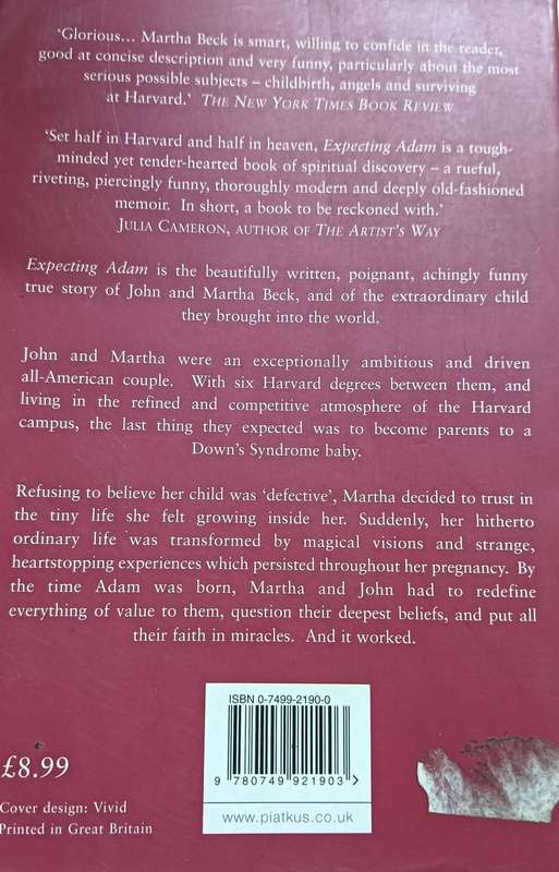 Expecting Adam - Martha Beck - Softcover - 328 Pages