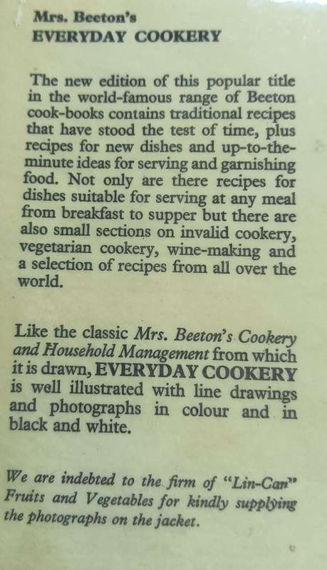 Mrs Beeton`s Everyday Cookery - Mrs Beeton - Hardcover - 639 pages