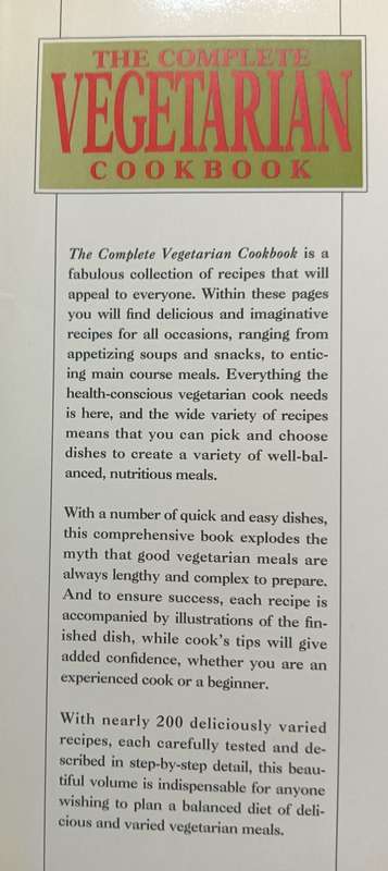 The Complete Vegetarian Cookbook - Chris Hardisty - Hardcover - 400 pages