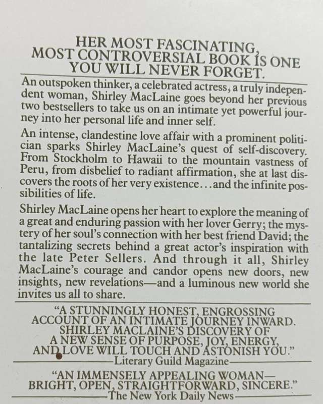 Out on a Limb - Shirley MacLaine - Softcover - 367 pages