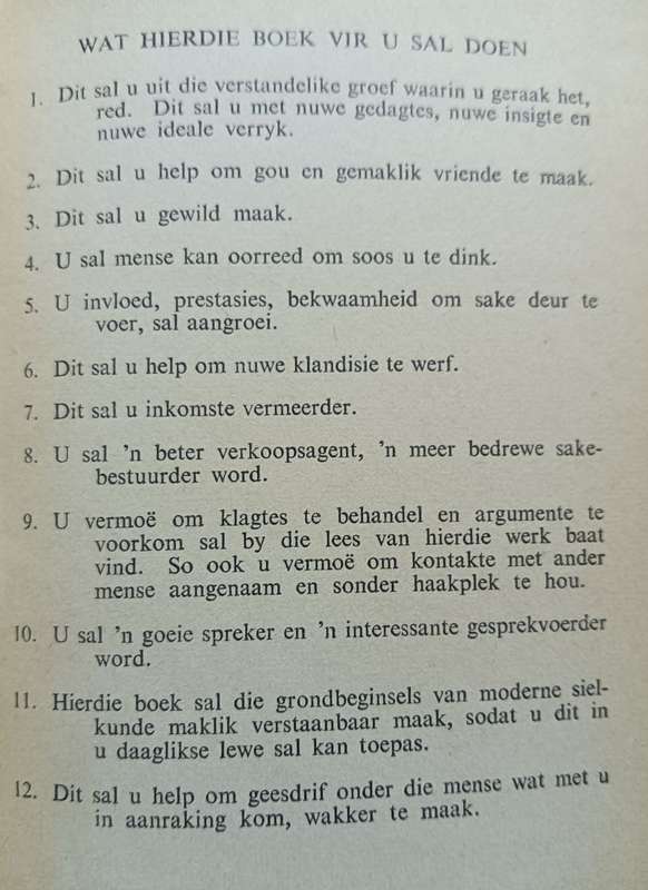 Hoe om Vriende te Maak en Mense te Beinvloed - Dale Carnegie - Hardcover - 266 pages