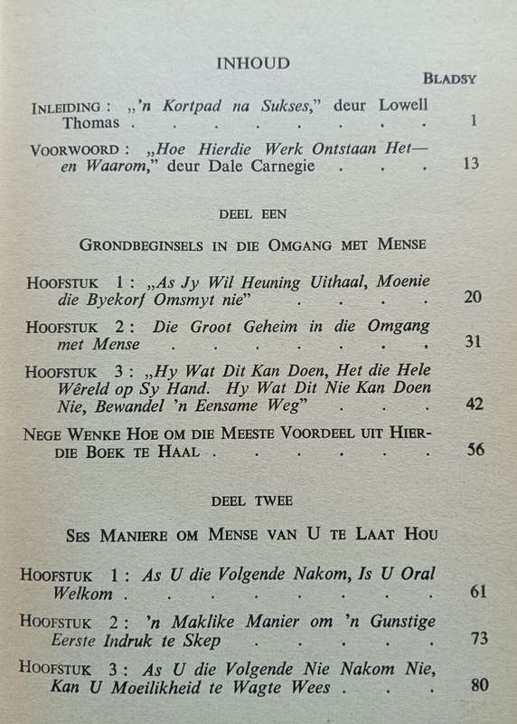 Hoe om Vriende te Maak en Mense te Beinvloed - Dale Carnegie - Hardcover - 266 pages