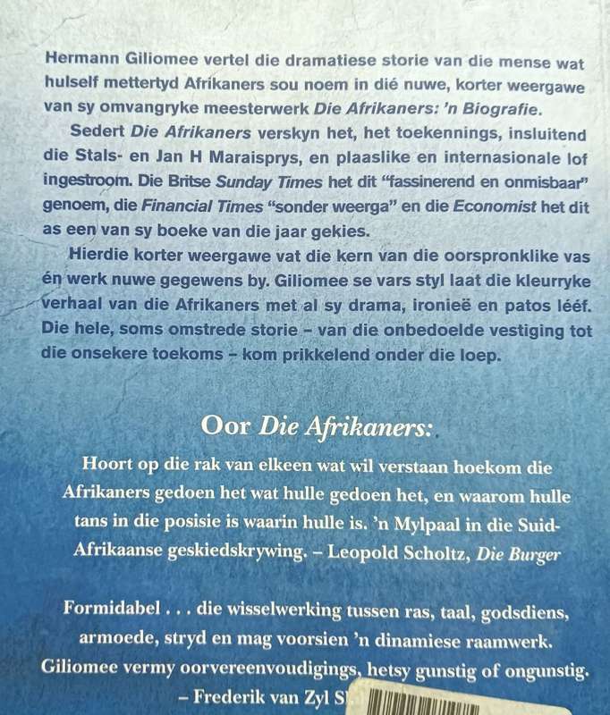 Die Afrikaners - Hermann Giliomee - Softcover - 255 pages