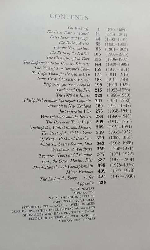 The Natal Rugby Story - Alfred Herbert - Hardcover - 444 pages