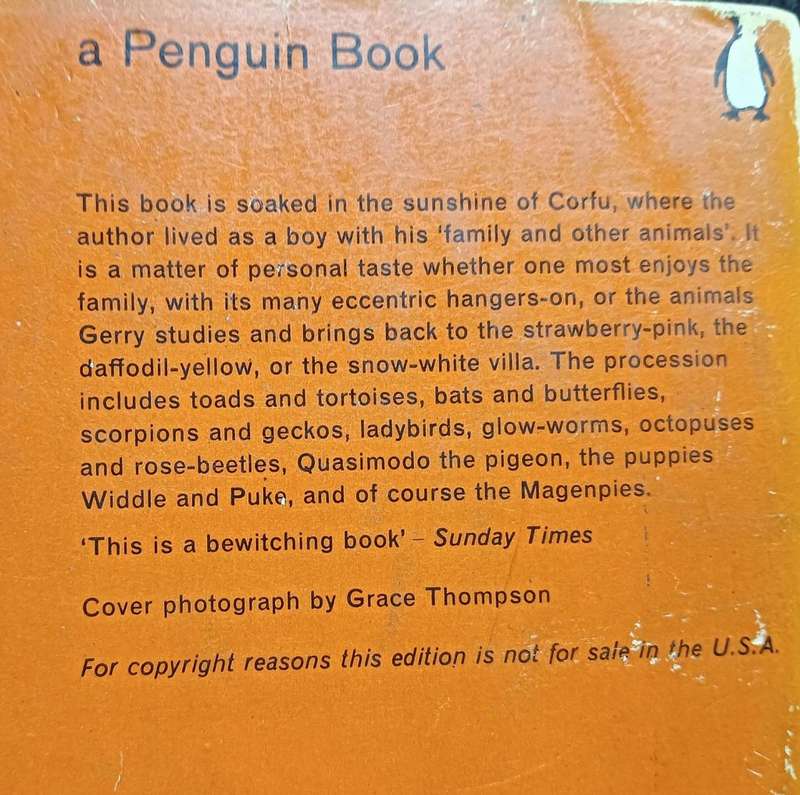 My Family and other Animals - Gerald Durrell - Softcover - 301 pages