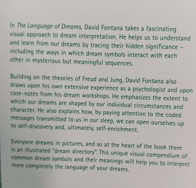 The Language of Dreams - David Fontana - Softcover - 248 pages