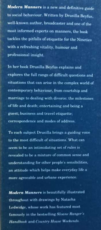 Modern Manners - Drusilla Beyfus - Hardcover - 351 pages