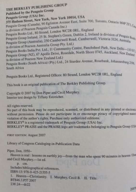 Heaven is Real - Don Piper - Hardcover - 242 pages