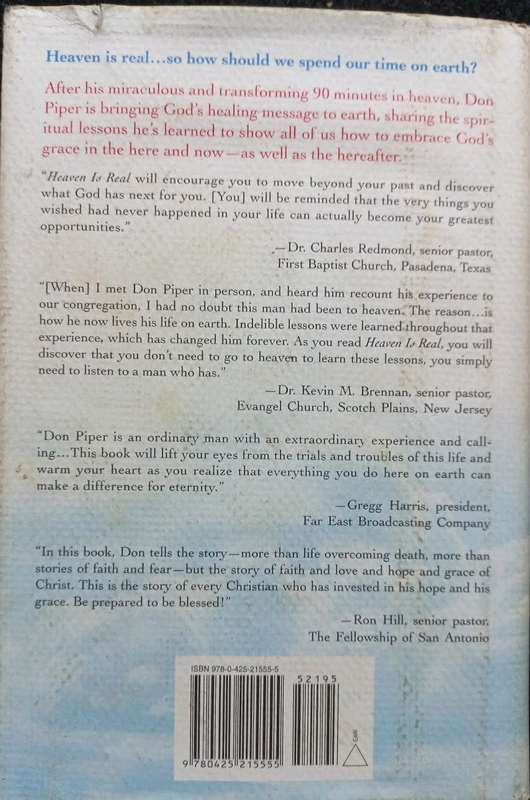 Heaven is Real - Don Piper - Hardcover - 242 pages