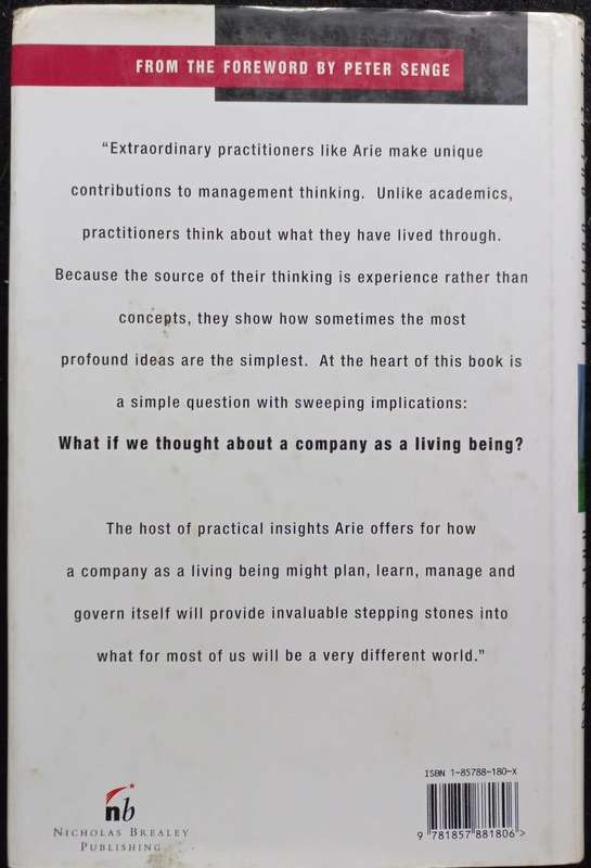 The Living Company - Arie de Geus - Hardcover - 254 pages