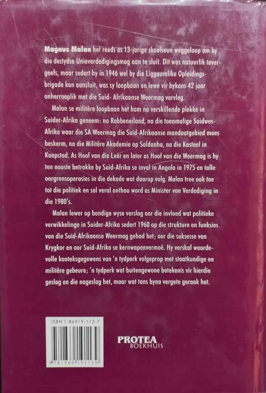 My Lewe Saam Met Die SA Weermag - Magnus Malan - Hardcover - 518 pages