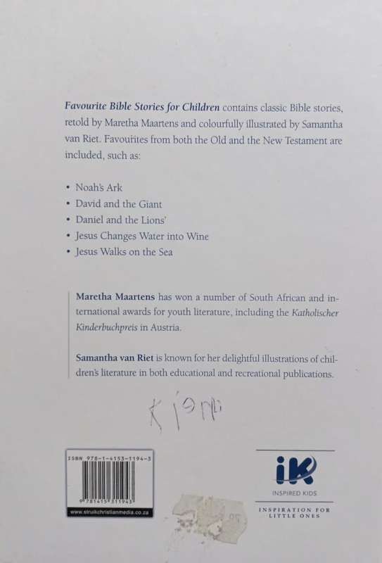 Favourite Bible Stories For Children - Maretha Maartens - Hardcover - 31 pages
