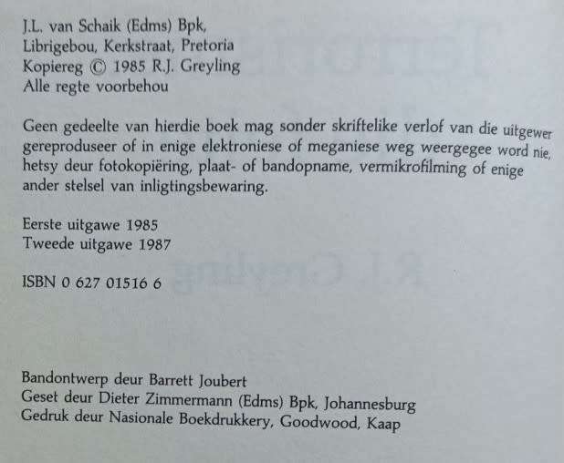 Terrorisme Die Feite - R. J. Greyling - Hardcover - 179 pages