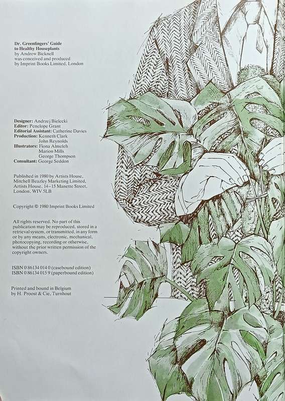 Dr. Greenfingers' Guide to Healthy Houseplants - Andrew Bichnell - Softcover - 160 Pages