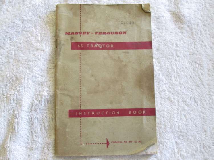 Massey-Ferguson - 65 Tractor - Instruction Book