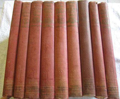 The Second Great War - Edited by Sir John Hammerton - A Nine Volume Set in good condition