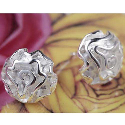Rose flower 925silver earring