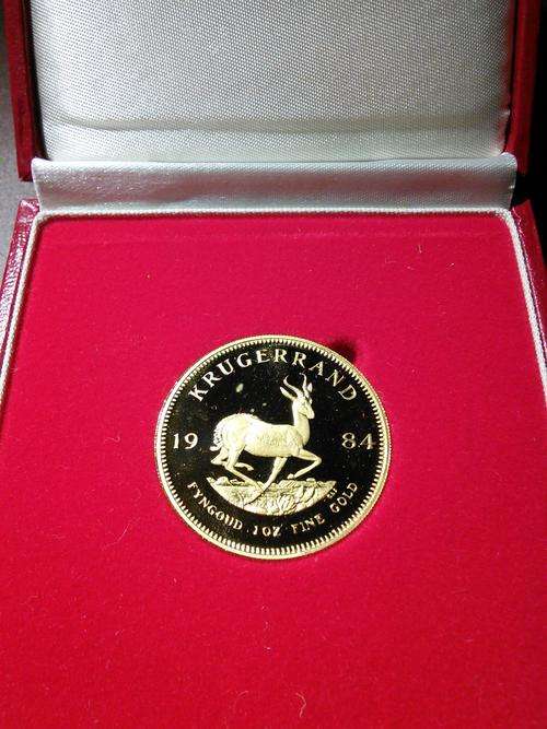 1984 Krugerrand 1oz gold (In SA Mint box)