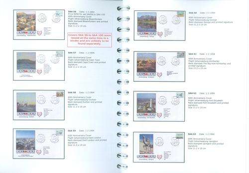 SAA 60th anniversary Flight covers no's 56 - 100