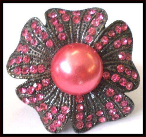 CRAZZEEE R1 ANTIQUE DIAMANTE ADJUSTABL RING