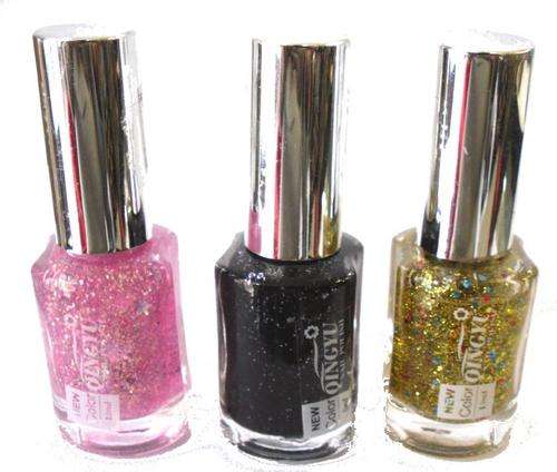 CRAZZEEE R1 AUCTION 3 PC GLITTER NAIL POLISH