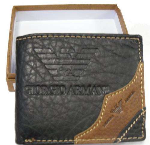 ARMANI MENS WALLET - 11cm X 9.5cm - COMES IN BOX SO PERFECT FOR GIFTS AS WELL