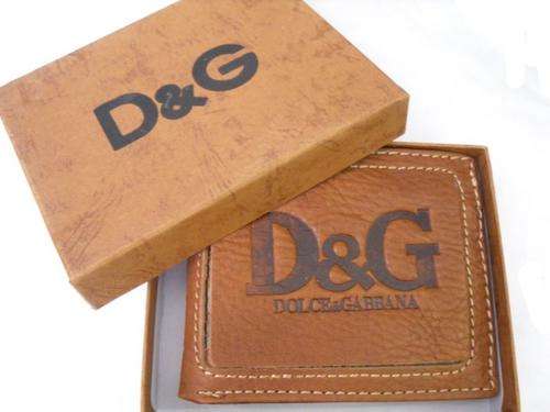 D & G MENS WALLET - 12cm X 9.5cm - COMES IN BOX SO PERFECT FOR GIFTS AS WELL