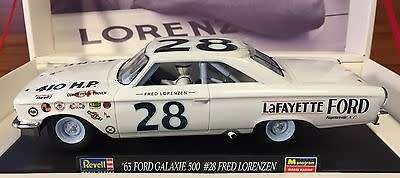 REVELL SLOT CAR 1963 Ford Galaxie 500  1:32 scale SLOT # 28 Fred Lorenzen